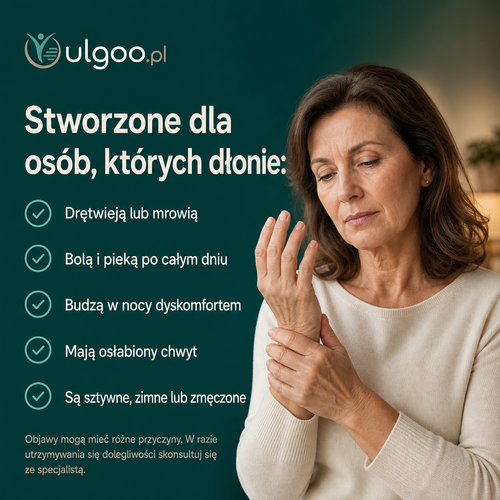 ulgoo masażer dłoni ZESTAW