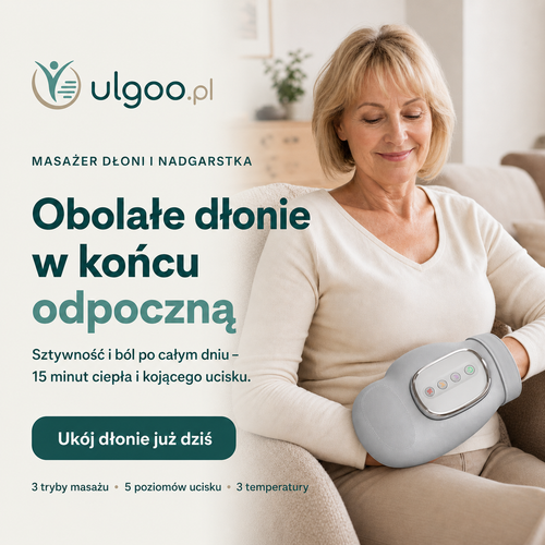 ulgoo masażer dłoni ZESTAW